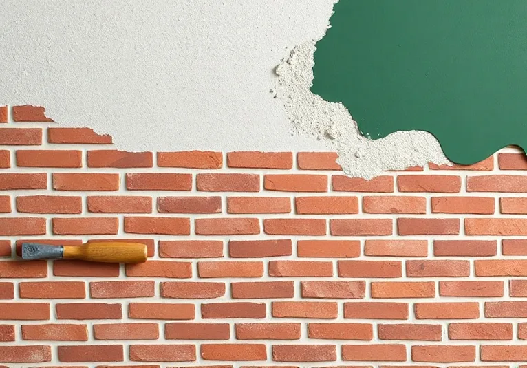 Application d'un enduit décoratif à la lisseuse sur un mur